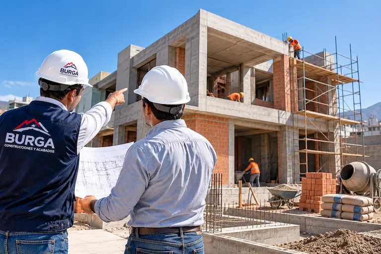 Obra de construcción de viviendas
