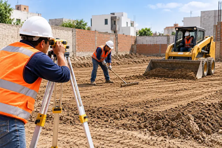 Preparación de terreno para obra
